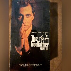 The Godfather Part III 3 (VHS 1990) Final Director's Cut, New Factory Sealed